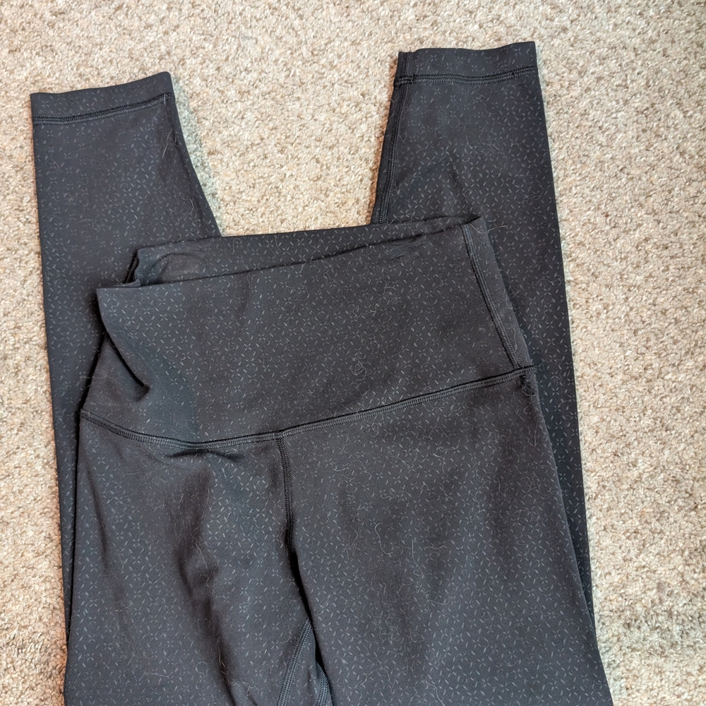 Black Patterned Leggings